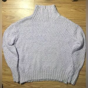 Cynthia Rowley Lavender Chunky Knit Sweater Women’s M Mock Turtleneck